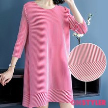 온스타일러 니크 레드 스트라이프 원피스