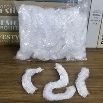 뷰티다모아 일회용 비닐 헤어캡 (1팩=100개) 샤워캡 이어캡 위생모 업소용, 헤어캡(업소용) 52cm×B라인 100개, 1개