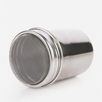 카페용품 뜨거운 스테인레스 스틸 초콜릿 셰이커 코코아 가루 착빙 설탕 가루 커피 체 뚜껑 셰이커 요리 도구 커피 액세서리, 은