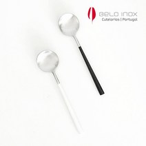 [벨로아이녹스] 네오 디저트 스푼 (색상 택1), 전체색:블랙, 상세 설명 참조