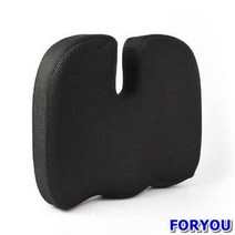 ForU809 편안한허리 바른자세 메모리폼 골반방석 블랙 바른자세편한다리 회사원필수품, 상세페이지 참조