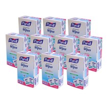 미국 정품 Purell 퓨렐 손소독 티슈 개별포장 상자패키지 100장입 x10팩, 1개