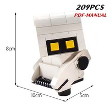 호환블럭 레고 디즈니 pixar wall e eve m o 청소기 로봇 지능형 벽 e 로봇 영화 모델 빌딩 블록 장난감 선물 스마스, box-pdf 설명서 없음