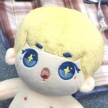 무속성솜인형 무속성인형 아이돌인형 수제 재고 있음 벌거 벗은 인형 금발 머리 파란 눈 귀여운 서프라이즈 코튼 인형 봉제 인형 인형 컬렉션 선물 193, 그냥 인형, 20cm