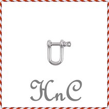 D형 와이어 체인 SUS304 로프 연결부속 샤클 잠금부속 M5 고리 가구부속, hncbio 본상품선택