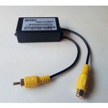 노이즈필터 RCA 비디오 아이솔레이터 모니터링 안티 재밍 AV 필터 강력한 전류 제거 가로 눈송이 소음 감, 한개옵션0