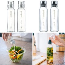 하리오 드레싱 보틀 세트 240ml 2PK 오일병 소스병 양념 참기름병 재료 밀폐용기, 블랙