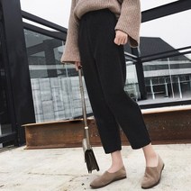 퀸앤조이 겨울나기 배기바지(기모안감)