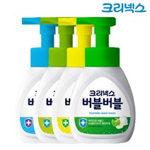 크리넥스 버블버블 핸드워시 용기4종 250ml x2개, 퓨어애플 용기 250ml x2개, 퓨어애플 용기 250ml x2개