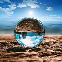 지구본 세계 지도 지구의D2 지우기 렌즈 글로브 크리스탈 유리 공 스탠드 60mm Lensball 구형 사진 장식 홈, 03 50mm