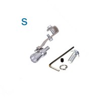 튜닝 머플러 준비엘 머플러팁 듀얼팁 gold motorbike car blow off turbo whistle 파이프 알루미늄 시뮬레이터, 실버