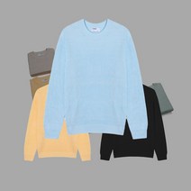 LOGAN 워셔블 카리 라운드 루즈핏 니트