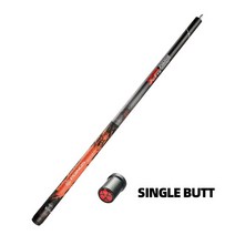 개인큐 카본 당구 큐대 롱 고니큐 한밭큐 펀치 스틱 키트 블랙 메이플 탄소 에너지 샤프트, 11 Orange Single Butt