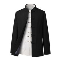 승복 승려옷 스님 법복 절복 불교 개량한복 봄 여름 가을 겨울 남녀공용 중국 전통 레트로 탑 슈트 남성 슈트 소매 재킷 만다린 칼라 셔츠
