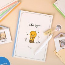 카카오프렌즈 신학기 데일리 무선제본 노트 네오, 50개