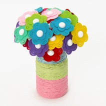 민화샵 펠트 꽃병만들기 퀼트패키지 펠트공예 DIY 공예재료, 팬지꽃 UDOFB0065
