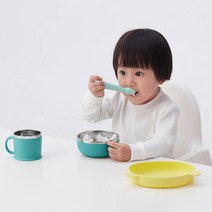 이케아 유아식기 컵 대접 그릇 접시 매트 미끄럼방지 스테인리스 카농쿨, 대접 005.179.08