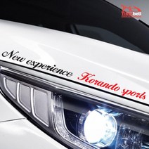 코란도스포츠 차박 캠핑카 자동차스티커 차튜닝 경차, 소형, 레드