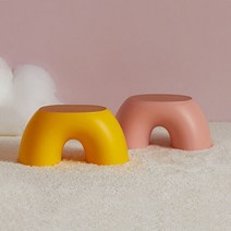 온리브 레인보우 스툴 유아 키즈 체어, 색상:블루