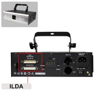 미니 빔프로젝터 소형 가정 휴대용 3W ILDA 3D RGB 레이저 라이트 웨딩 DJ 디, 02 3W  ILDA_01 EU 플러그