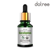 도트리 유기농 유칼립투스 에센셜 오일 10ml 가습기 원액 수면 숙면 아로마 테라피 허브 오일, 단품