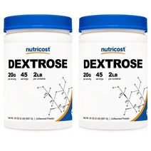 Nutricost 뉴트리코스트 덱스트로스 Dextrose 파우더 907g X2, 2개