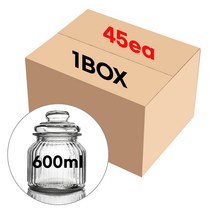 캔들 용기 일자단지자 600ml/45개(1BOX)도매, 45개
