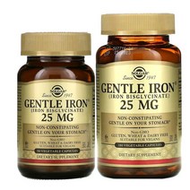 솔가 철분제 젠틀 아이언 비스글리시네이트 25mg 90정 180정 베지 캡슐, 옵션2) 180정 베지 캡슐