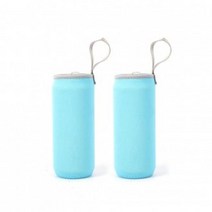 GIK535034네오프렌 손잡이 물병 텀블러 파우치 2P(360ml 스카이), 1, 1, 360ml