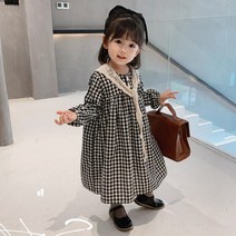 더사랑이 체크레이스원피스