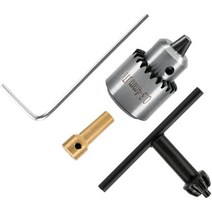 저렴한 TOP Micro-Motor Quick Change Drill Chuck Clamping Range Drill Press With Key 1/8Inch Brass El, 01 silver