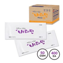 그린위생 비타민 업소용물티슈 S50 일회용 개별포장 400매, 1개, 단품없음