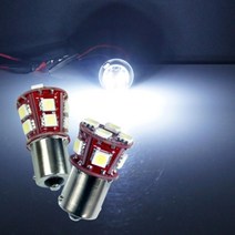 자동차 순정 램프 DIY 교체용 국산 LED 전구 캠핑카 버스 화물차 트럭 트레일러 픽업, 레드LED 12V용 9발 더블, 상세페이지참조