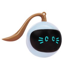 해외 대화 형 전자 자기 회전 롤 공 색상 변경 빛 스마트 고양이 장난감 반려동물 자동 USB, Standard