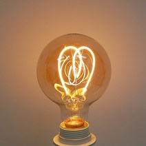 포커스 LED 에디슨전구 볼타입 하트(G95 3W E26B)