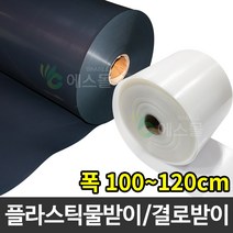 플라스틱 연동하우스 물받이 비닐하우스 결로받이, 백색, 1mm x 100cm x 100m, 1개