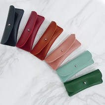 도장케이스 인감도장 가죽케이스 도장지갑, 에메랄드블루