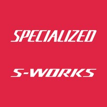 스페셜라이즈드 로고스티커 에스웍스 데칼, 100mm, 실버