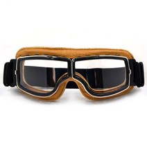 선글라스 스포츠 보호 오토바이 고글 파일럿 가죽 레트로 제트 헬멧 안경 할리 스타일, Model 9 Goggles