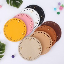 짱패브릭 원형 코바늘 뜨개 가방 바닥판 -8color, 화이트