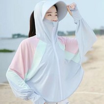 여자 여름 코트 여름 아이스 자외선 차단 코트 여름 후드 바람막이 등산복, 옵션3