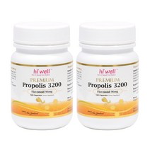 hi well PREMIUM PROPOLIS 하이웰 뉴질랜드 프리미엄 프로폴리스3200mg 플라보노이드96mg 100캡슐 2팩