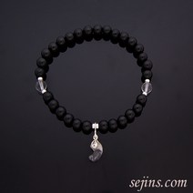 백제곡옥 백수정 토르마린 천연석 원석 팔찌 HSMA-012