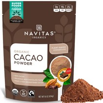 Navitas Organics 유기농 카카오 파우더 Non-GMO 공정 무역 글루텐 프리 454g, 구매대행상품
