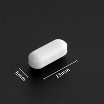 자석교반기 C 타입 PTFE 교반기 교반 막대 부식 방지 스핀 바 생물 자기 연구 화, 없음, 5.C15 6x15mm5Pcs