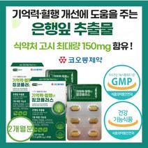 코오롱제약 고함량 징코 혈액순환제 기억력 혈행 정맥 은행잎 추출물 뇌 건강 손발 저림 혈관 영양제 다리 종아리 순환제 부모님 가족 집중력 나이아신 아연 판토텐산 혈액 순환 비타민, 2개(2개월)