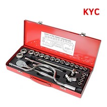 KYC 424M 소켓렌치 세트 복스 세트 복스알 1/2 24PCS, 1개