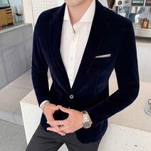 가을 겨울 골드 벨벳 블레이저 슬림 피트 정장 재킷 패션 캐주얼 남성 신랑 가수 의상 정장 이브닝 드레스