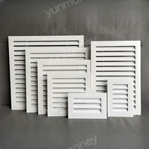 통풍구루버창 루바 갤러리창 블라인드 개페 에어컨, 외부 350X350 내부300X300mm