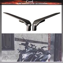 액세서리 가와사키 Z650RS Z900RS Z125 Z750R Z750S J300 W800 오토바이 고정 바람 날개 경쟁 백미러, [02], 1개